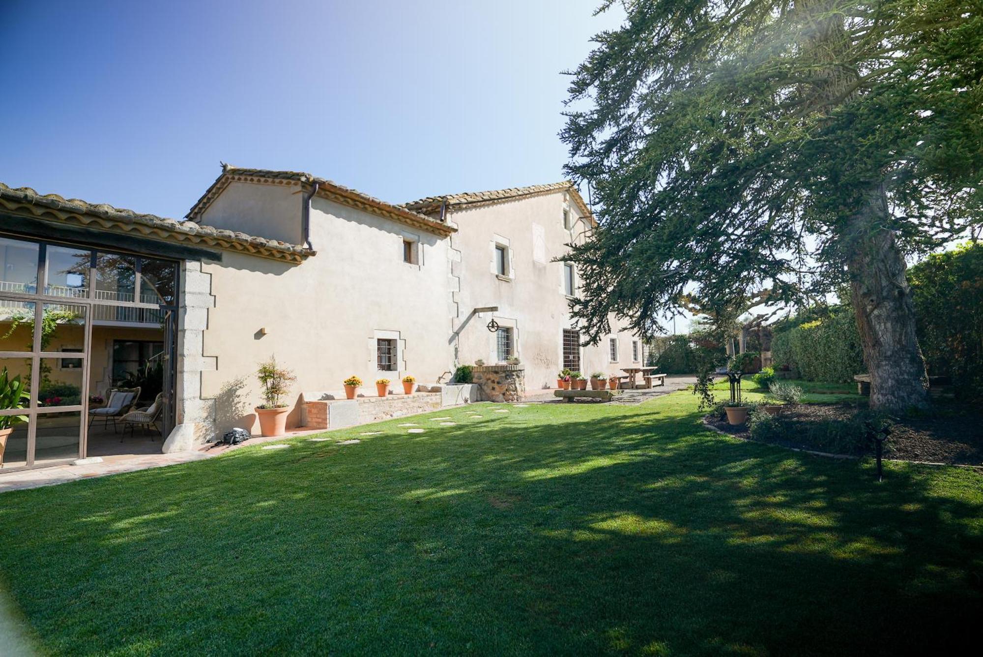 Mas Pla Bed & Breakfast Riudellots de la Selva Dış mekan fotoğraf